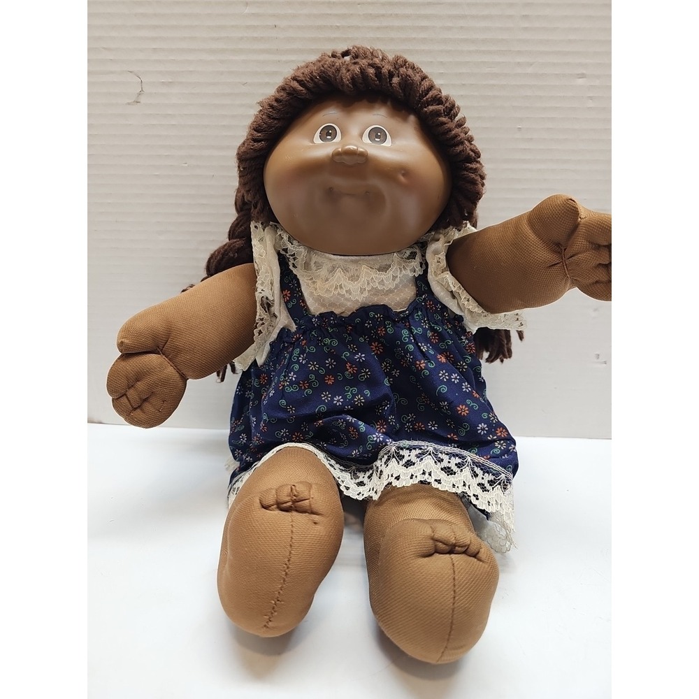 1983 Black African American Cabbage Patch Doll Xavier Roberts Doll, Yarn Hair